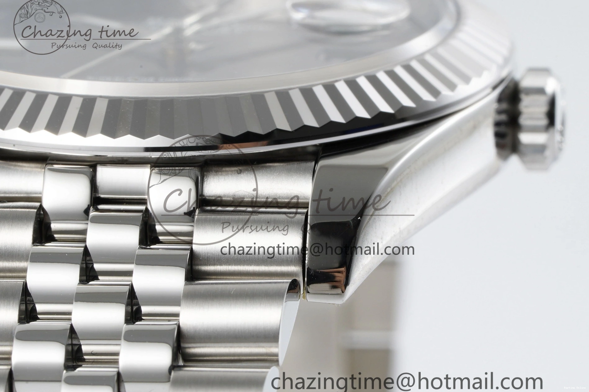 0410 DateJust 41 SS Fluted Bezel KING 1:1 Best Edition 904L Steel Gray Green Roman Dial on Jubilee Bracelet VR Contemporary 2204